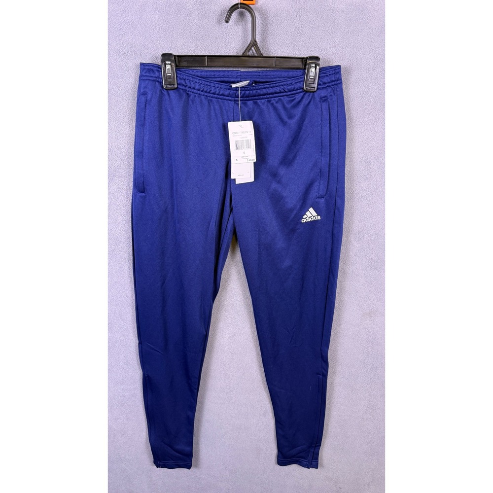 Adidas Track Pants Men S Blue Climalite Soccer Athletic Joggers Training Sweats
